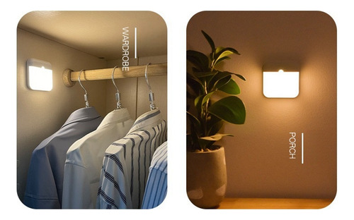 Lámpara Led Recargable Con Sensor De Movimiento Para Dormito