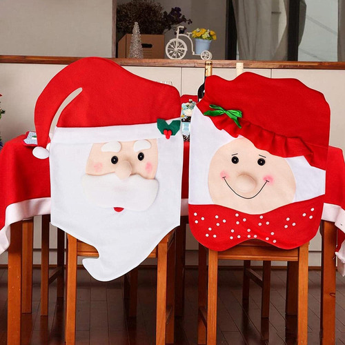 Fundas Para Sillas De Navidad Mr Mrs Santa Chair Funda ...