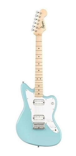 Imagen 1 de 4 de Guitarra eléctrica Squier by Fender Mini Jazzmaster HH mini jazzmaster de álamo daphne blue brillante con diapasón de arce