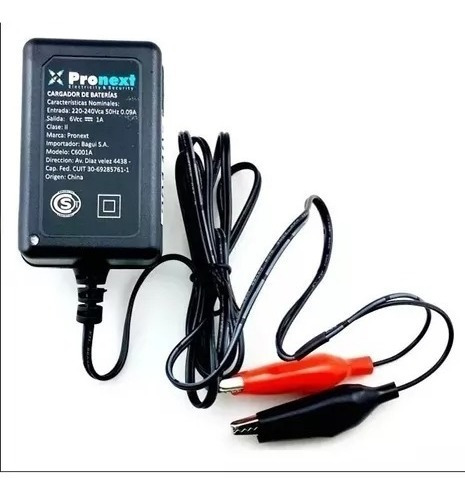 Imagen 2 de 9 de Bateria Gel 6v4a Recargable Luz Ups + Cargador Hasta 10amp