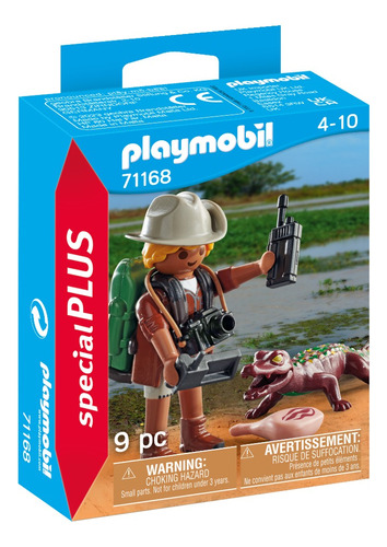 Playmobil 71168 Cientíífico Investigador Y Caimán Stock!!