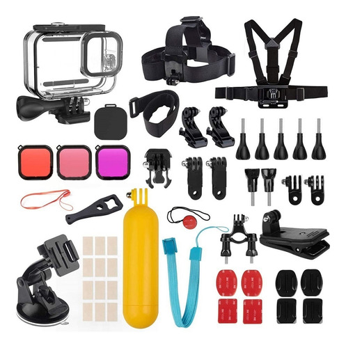 A 42pcs Para Gopro 9/10/11 Accessories Set 42 In 1