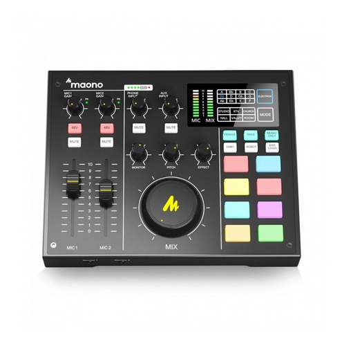 Mixer Consola Maono Au-am100 Usb-c 2 Canales Xlr Plug