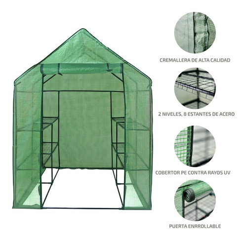 Imagen 6 de 9 de Invernadero Estructura Para Cultivo Transparente Exterior