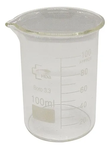 Vaso Vidrio Precipitado  Hda  Boro 3.3 100ml Importado