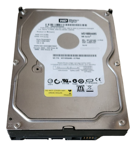 Disco Rigido Western Digital Caviar 160gb Sata Il(wd1600aab)