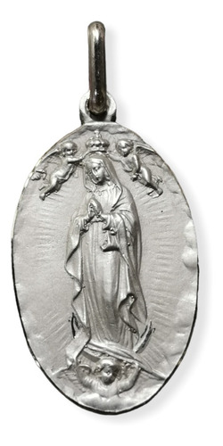 Medalla Plata 925 Virgen De Guadalupe # 1060 (medallas Nava)