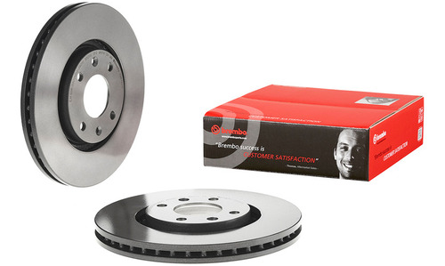 Par Discos Brembo Peugeot 207 Roland Garros 2012-2014 Del