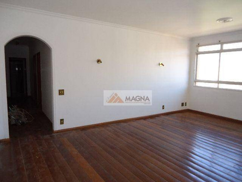 Imagem 1 de 21 de Apartamento Com 2 Dormitórios Para Alugar, 121 M² Por R$ 1.200,00/mês - Centro - Ribeirão Preto/sp - Ap0128