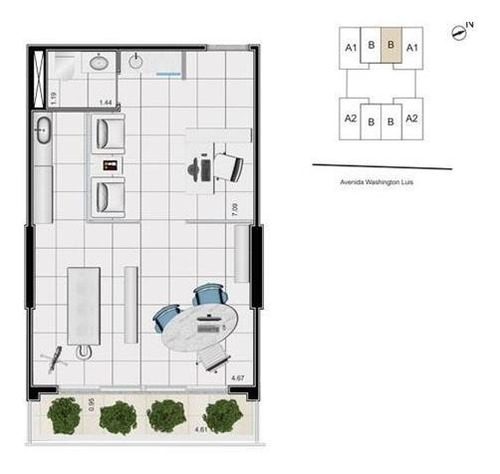 Imagem 26 de 28 de Sala À Venda, 85 M² Por R$ 550.000,00 - Gonzaga - Santos/sp - Sa0126