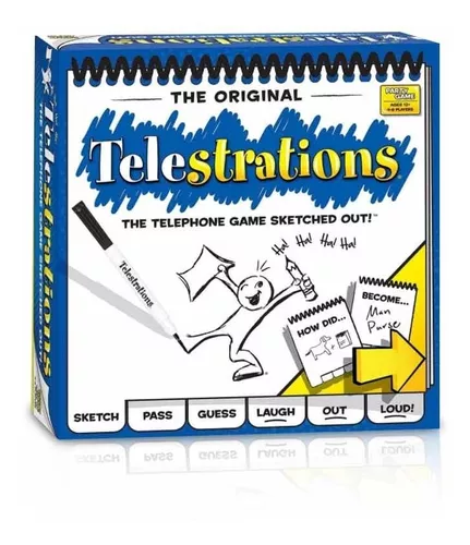 Jogo de Tabuleiro - Telestrations - 4 a 8 Jogadores - Galápagos