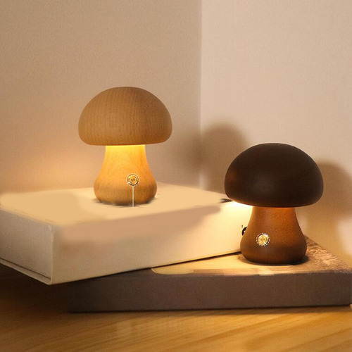 Lámpara De Mesa De Setas Lámpara De Mesa Luz De Noche Luz