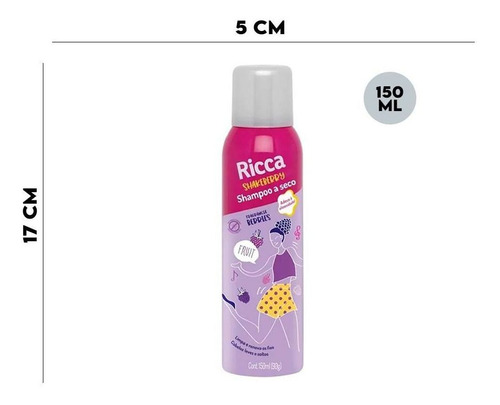 Kit 3 Shampoo A Seco Berries Shakeberry 150ml - Ricca