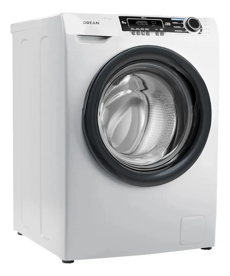 Lavarropas De Carga Frontal Drean Lcfdr0609lb0 6kg 900rpm Blanco
