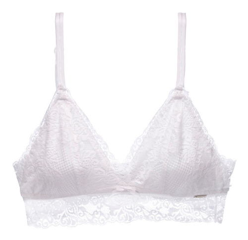 Bralette Sin Copas Ni Aros Blanco