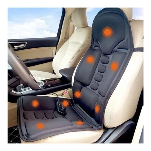 Sillón Masajeador Espalda Asiento Auto Vibración Calor Relax