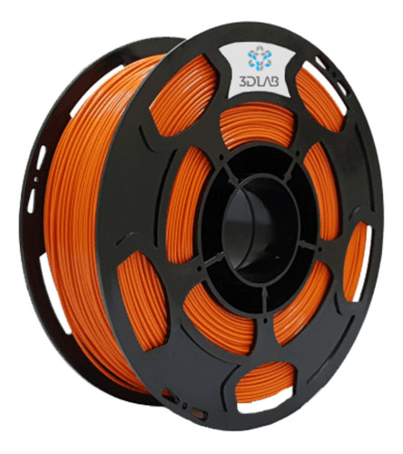 Filamento 3D PLA 3D Lab de 1.75mm e 1kg laranja