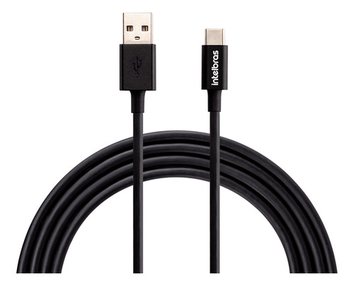 Cabo Usb-c 1,2m Pvc Preto Euac 12pp Intelbras