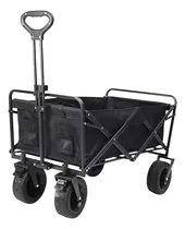 Comprar Carro De Transporte For Acampar, Manija Ajustable Plegable Para Jardín Resistente Portátil Duradero Para Exteriores Carrito De Compras Plegable Color Negro Ruedas Antibloqueo
