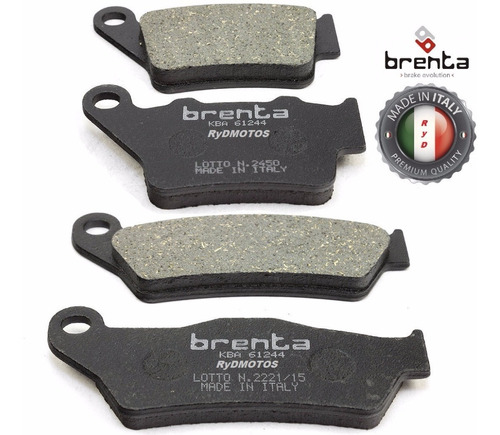 Imagen 1 de 3 de Set Pastillas Bajaj Dominar 400 Brenta Italy Ryd Motos