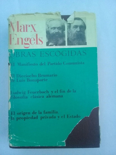 { Libro: Obras Escogidas - Autor: Marx Y Engels }