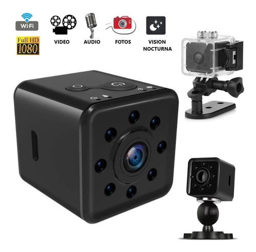 Mini Cámara Deportiva Sport Wifi Gopro V.nocturna 160° 1080p