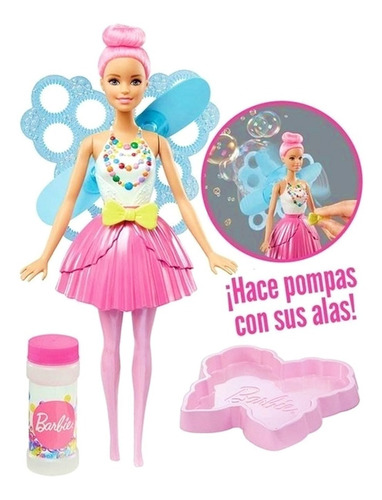 Muñeca Barbie Dreamtopia Hada Burbujas Magicas Original