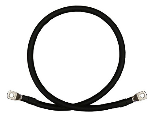 2 0 Awg Calibre Negro Unico Pie 3 8 Lengüeta Cobre Puro