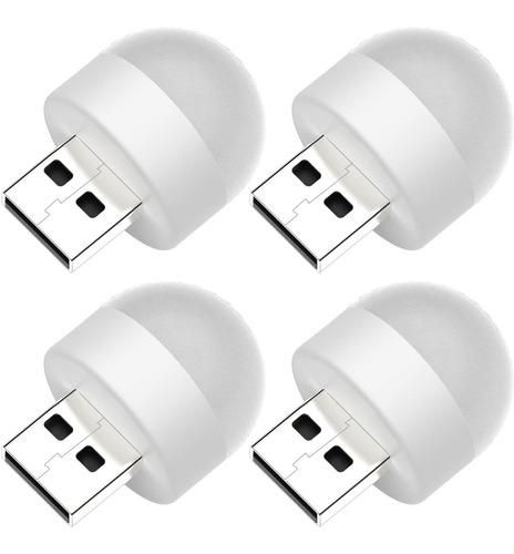 Tclouda 4 Luces Led Usb De Noche, Elegante Y Conveniente Min