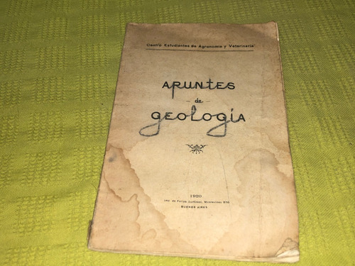 Apuntes De Geología - Centro Estudiantes Agronomía Y Vet