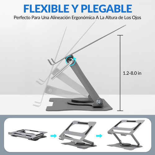 Base Soporte Para Laptop Tableta Portátil Ajustable Plegable