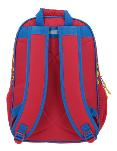 Mochila Grande Super Mario Azul Lineas