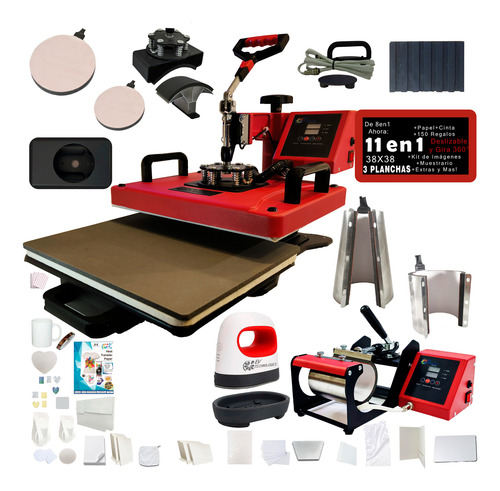 Combo De 8 En 1 A 10 En 1 38x38 Sublimacion 100 Regalos S/3