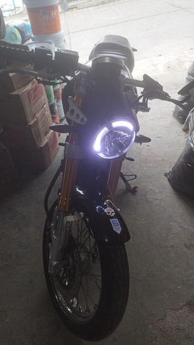 Moto Negra Con Barras Amarillas, Sin Adeudos Y Al 100