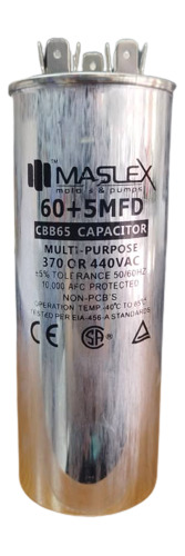 Capacitor 7.5x370-440v De Marcha 7.5-4d Marca Quality _