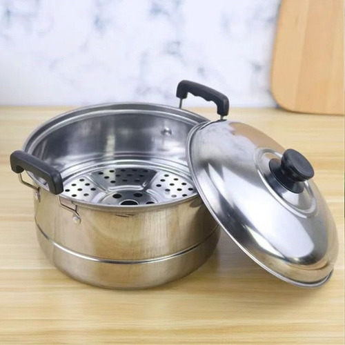 Juego De Ollas Gruesas De Cinco Piezas Con Bandeja Para Coci