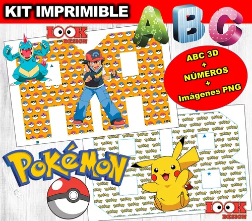 Kit Imprimible Letras 3d Editables + Pdf De Roblox