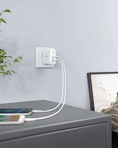 Ancla Cargador De Pared Usb C 30 W 2 Puertos Tipo C Compacto