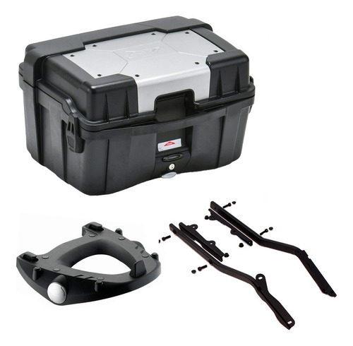 Baul Top Case Trasero 46 Ltrs Con Soporte P/ Kawasaki Z 650