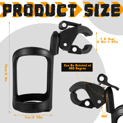 Portavasos Para Cochecito Bicicleta Soporte De Arbol 4pzs