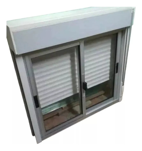 Ventana De Aluminio 120x100 Serie 20 Con Cortina