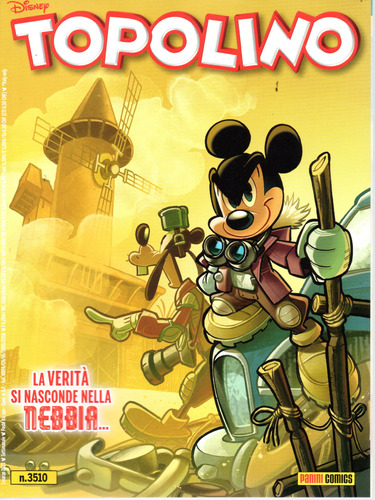 Topolino N° 3510 - La Verità Si Nasconde Nella Nebbia - 164 Páginas Em Italiano - Editora Panini Comics - Formato 14 X 18 - Capa Mole - 2023 - Bonellihq Cx01 Fev24