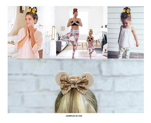 Scrunchie Dona Goma Liga Coleta Cabello Orejas Dalmatas
