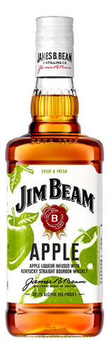 Whisky Jim Beam White + Apple 700 Ml Incluye Ugly Sweater