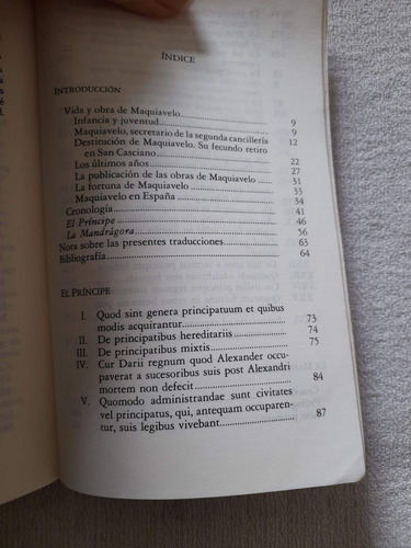El Principe - La Mandragora - Nicolas Maquiavelo - Catedra (Usado)
