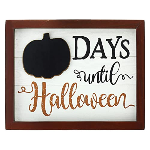 Days Until Halloween Reversible Countdown Chalkboard Si...