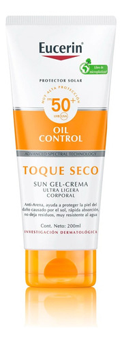 Eucerin Oil Control Sun Toque Seco Cor - mL a $1000