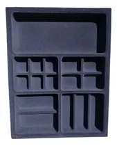 Comprar Porta Joias Veludo Gaveta Anéis Relógios Bijuterias 44x34cm Cor Preto