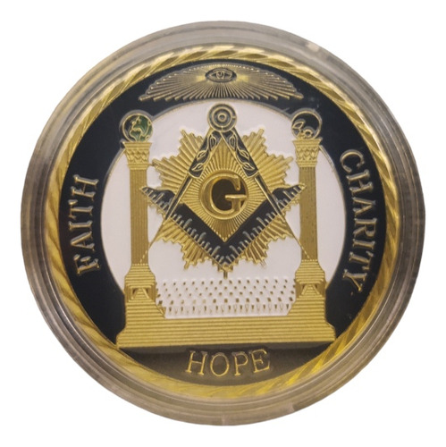 Obolo Masonico De Metal Símbolo De Masonería Esotérica 