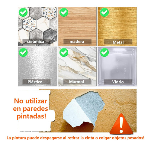 2pcs Nano Tape Doble Cara Adhesiva Trasparente Reutilizable